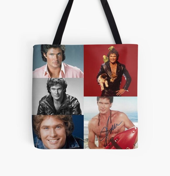 David Hasselhoff Signiert Allover-Print Tote Bag