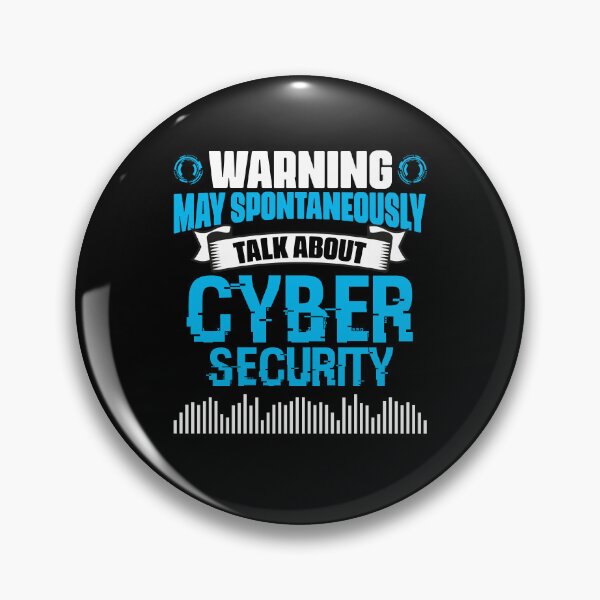 Item preview, Warning May Spontaneously Talk About Funny Cyber Security designed and sold by Nessshirts.