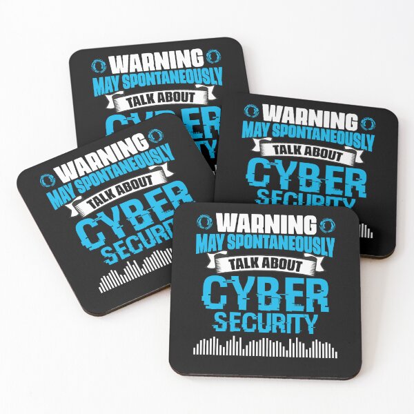 Item preview, Warning May Spontaneously Talk About Funny Cyber Security designed and sold by Nessshirts.