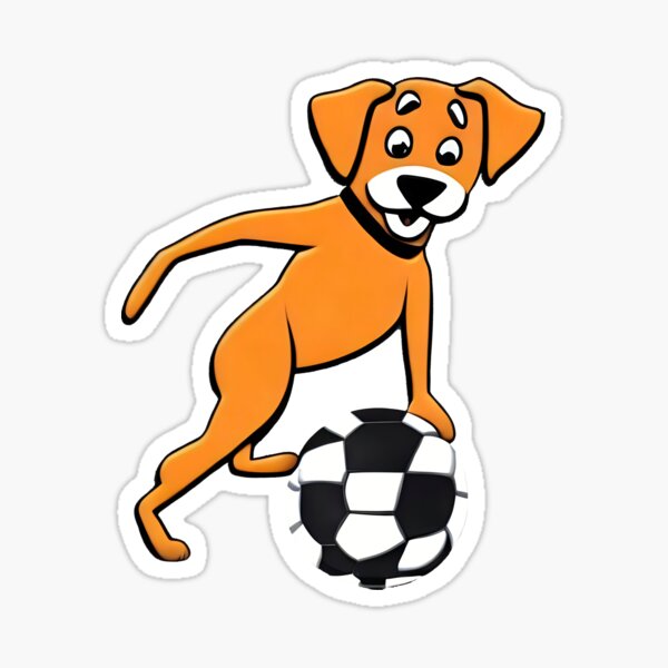 Dog Football Game Day Funny Team Sports Soccer' Sticker