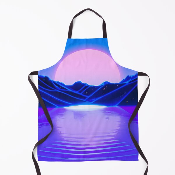 Item preview, Moonlight Reflecting off a Lake Vaporwave, AI Generated Art designed and sold by ACC .