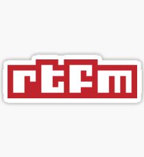 RTFM Sticker