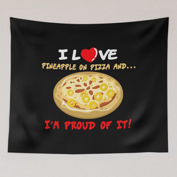 Item preview, I Love Pizza Hawaii funny pineapple design  designed and sold by kabatnolvis4.