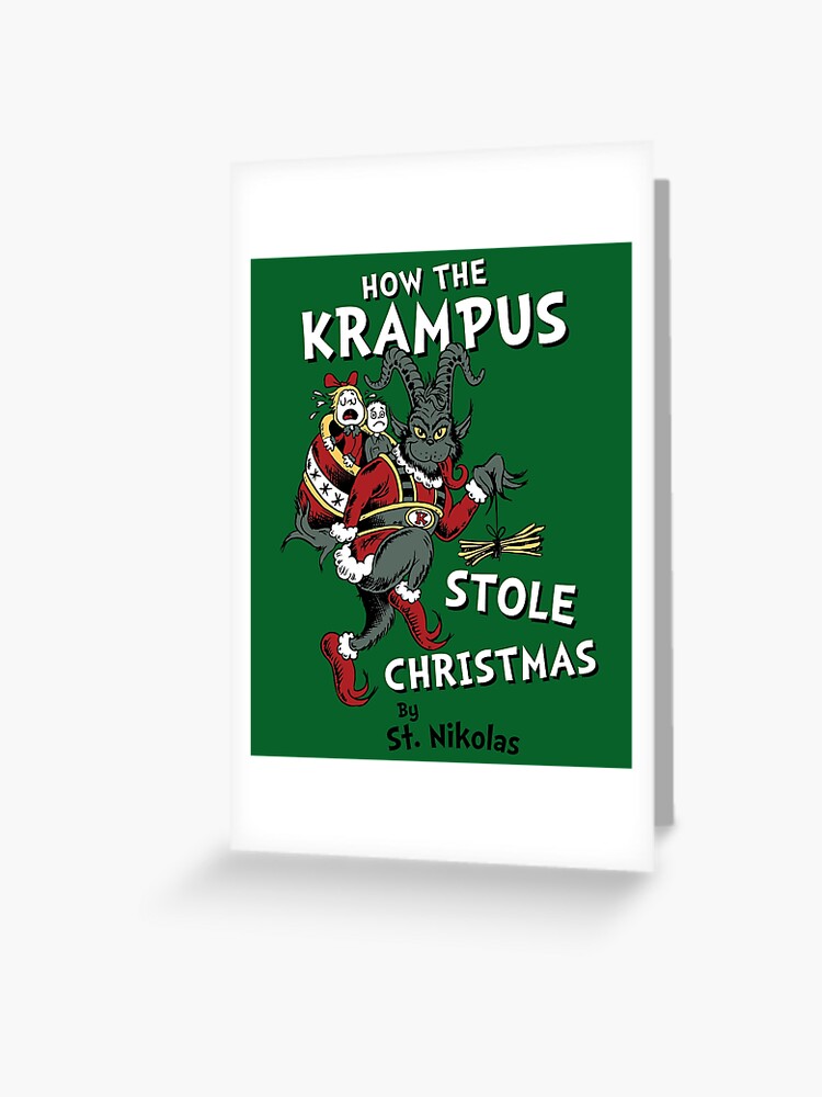 Krampus Gothic Christmas Gift Wrap – The Gothic Stationery Company