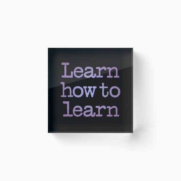 Item preview, Learn how to learn v.2 designed and sold by x1brett.