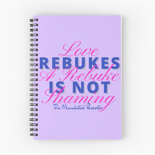 Item preview, Love Rebukes. A Rebuke is Not Shaming. - Lavender designed and sold by TheReporter1.