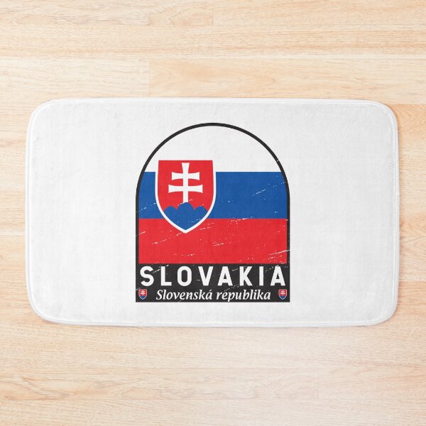 Item preview, Slovakia Flag Emblem Distressed Vintage designed and sold by KrisSidDesigns.