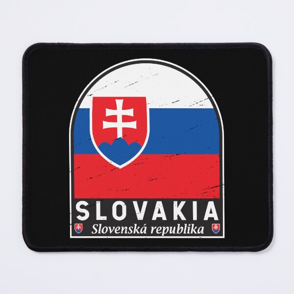 Item preview, Slovakia Flag Emblem Distressed Vintage designed and sold by KrisSidDesigns.