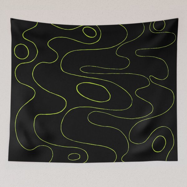 Item preview, Ebb and Flow 5 - Black and Lime designed and sold by LAEC-Shop.