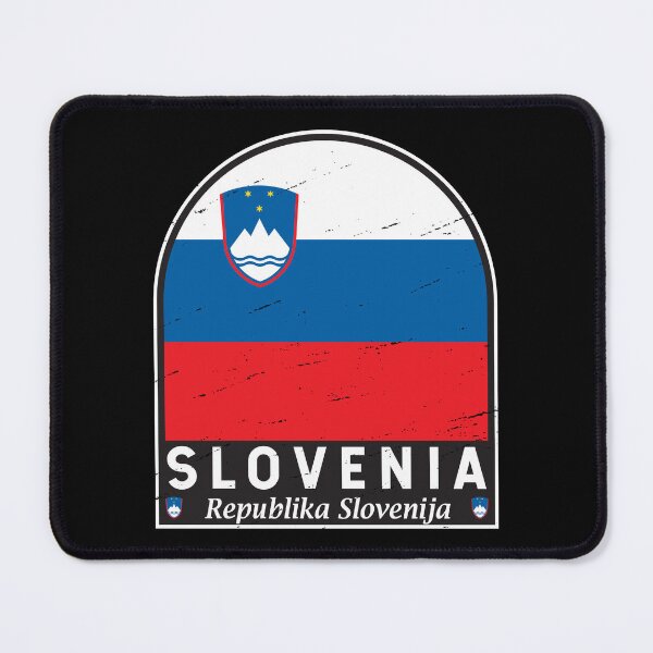 Item preview, Slovenia Flag Emblem Distressed Vintage designed and sold by KrisSidDesigns.