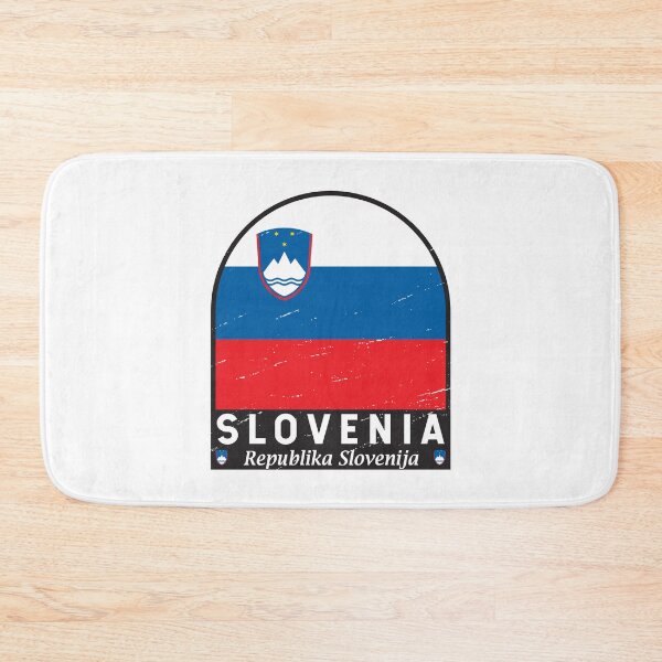 Item preview, Slovenia Flag Emblem Distressed Vintage designed and sold by KrisSidDesigns.