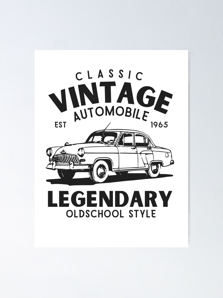 "Custom vintage muscle car" Poster for Sale by Jimsgreatloot Redbubble
