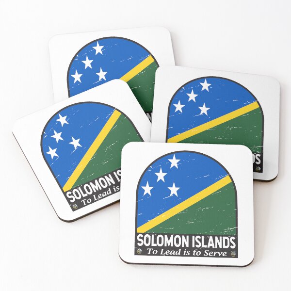 Item preview, Solomon Islands Flag Emblem Distressed Vintage designed and sold by KrisSidDesigns.