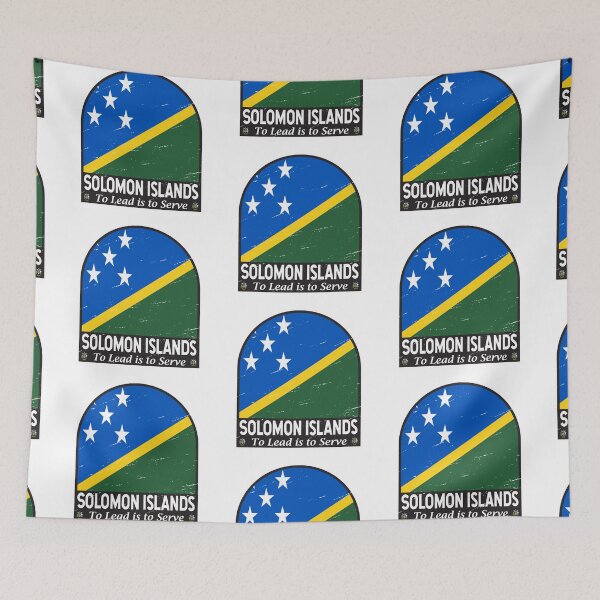 Item preview, Solomon Islands Flag Emblem Distressed Vintage designed and sold by KrisSidDesigns.