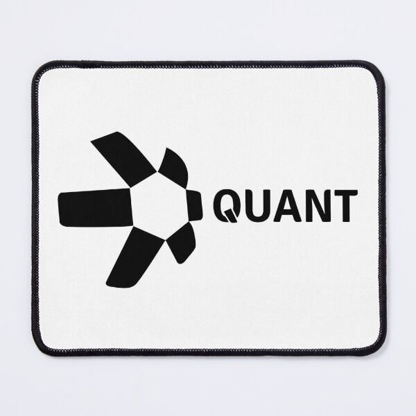 Item preview, Quant QNT Crypto Altcoin - Clean Horizontal Black Logo with Text Logo designed and sold by CryptoMoods.