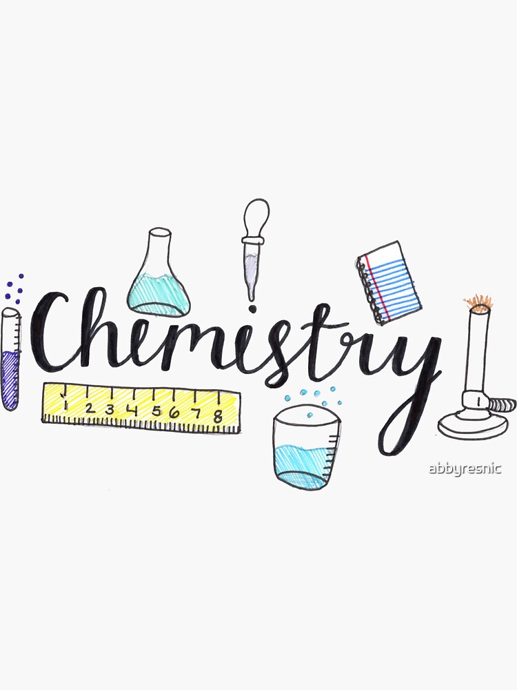 "Chemistry" Sticker by abbyresnic Redbubble