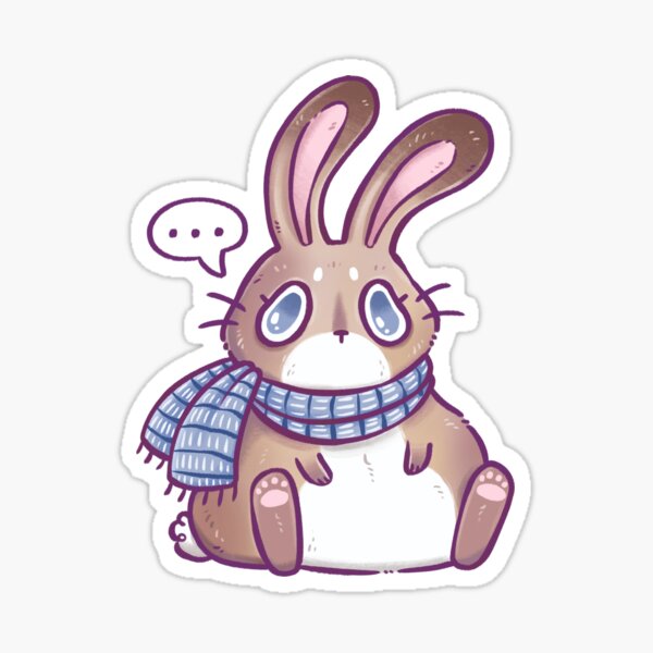 Item preview, Speechless Bunny Blue designed and sold by kattvalk.