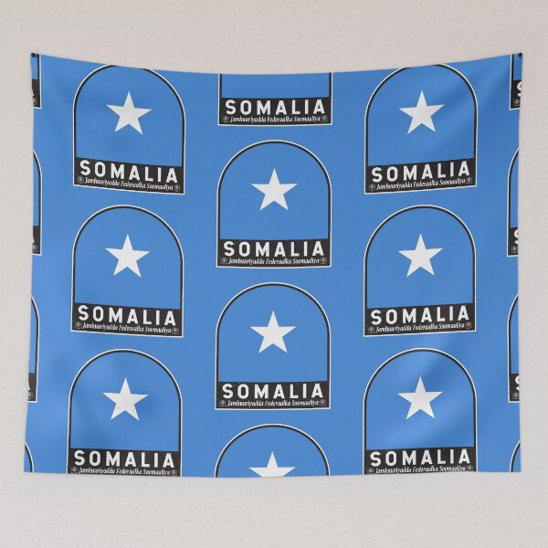 Item preview, Somalia Flag Emblem Distressed Vintage designed and sold by KrisSidDesigns.
