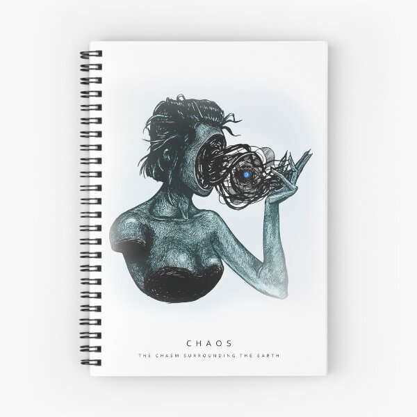 Item preview, Chaos Greek Mythological Goddess Dark Surreal Ink Illustration designed and sold by ckparkerart.