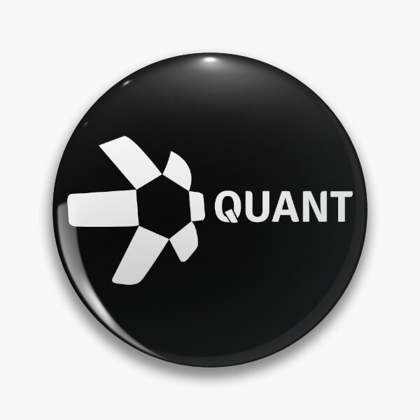 Item preview, Quant QNT Crypto Altcoin - Clean Horizontal White Logo with Text Logo designed and sold by CryptoMoods.