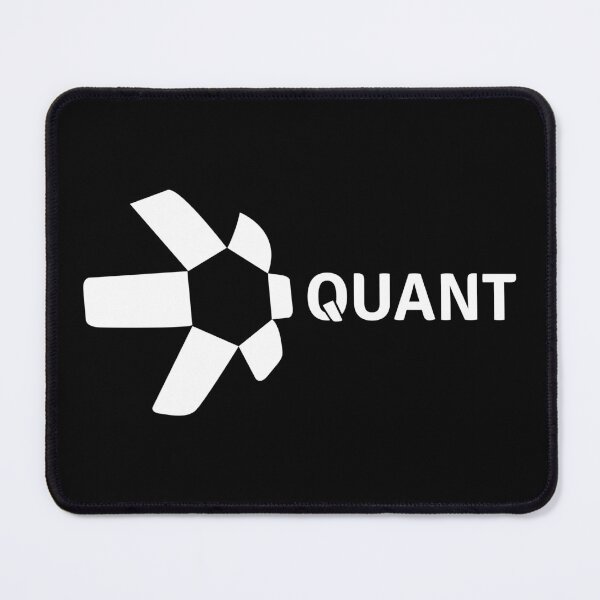 Item preview, Quant QNT Crypto Altcoin - Clean Horizontal White Logo with Text Logo designed and sold by CryptoMoods.