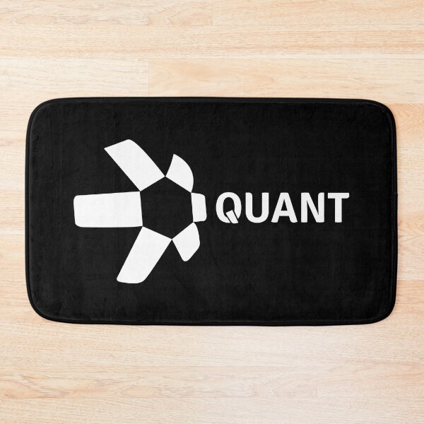 Item preview, Quant QNT Crypto Altcoin - Clean Horizontal White Logo with Text Logo designed and sold by CryptoMoods.