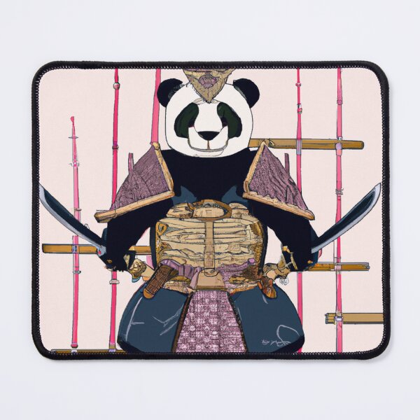 Item preview, Panda samurai wielding two katanas designed and sold by Inalternativ.