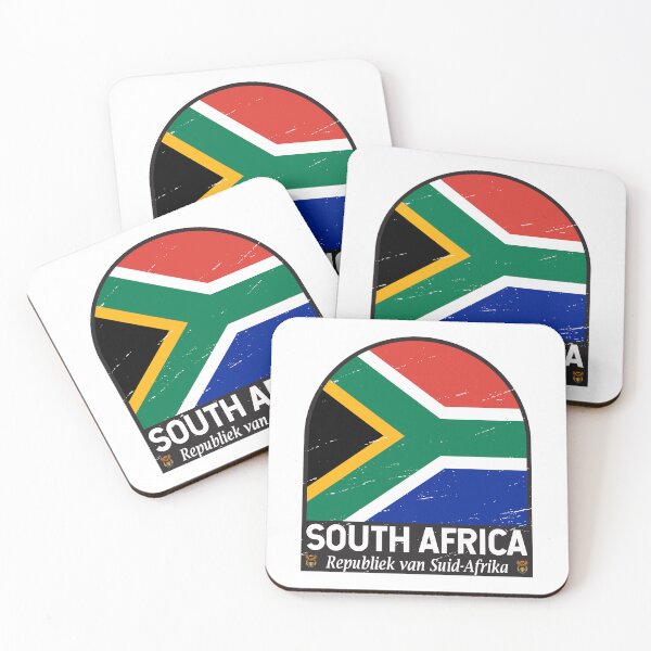 Item preview, South Africa Flag Emblem Distressed Vintage designed and sold by KrisSidDesigns.