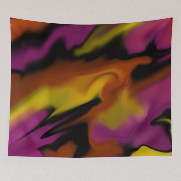 Item preview, Abstract 4 - Black, Pink, Orange and Yellow designed and sold by LAEC-Shop.