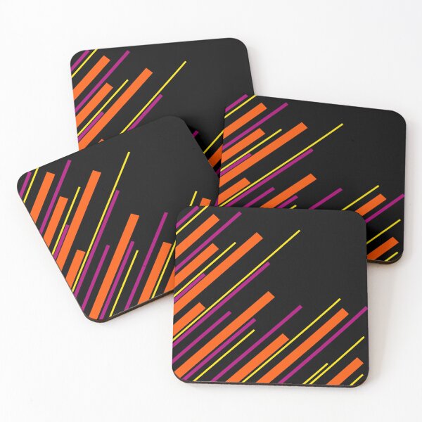 Item preview, Diagonals - Black, Pink, Orange and Yellow designed and sold by LAEC-Shop.