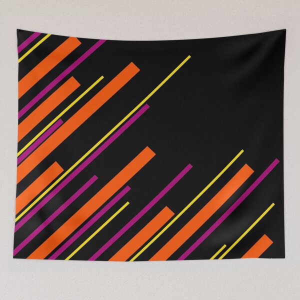 Item preview, Diagonals - Black, Pink, Orange and Yellow designed and sold by LAEC-Shop.