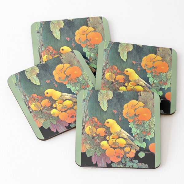 Item preview, The Autumn Season: Yellow Bird and Fruits designed and sold by factory88.