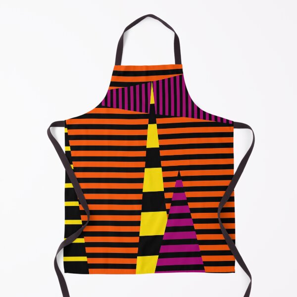 Item preview, Stripes on Stripes - Black, Pink, Orange and Yellow designed and sold by LAEC-Shop.