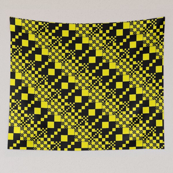 Item preview, Checked, Checks - Black and Yellow  designed and sold by LAEC-Shop.