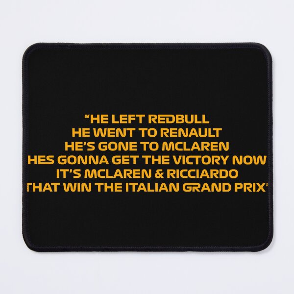 Item preview, Daniel Ricciardo Monza Win Commentary in F1 Font designed and sold by Dougie Middleton.