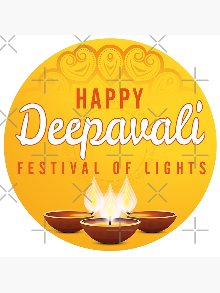 "Happy Deepavali Festival Of Lights" Poster for Sale by ChrisPrintables