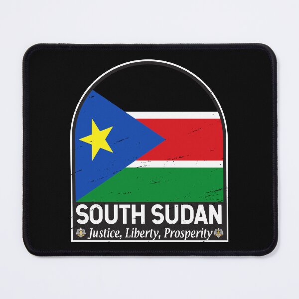 Item preview, South Sudan Flag Emblem Distressed Vintage designed and sold by KrisSidDesigns.