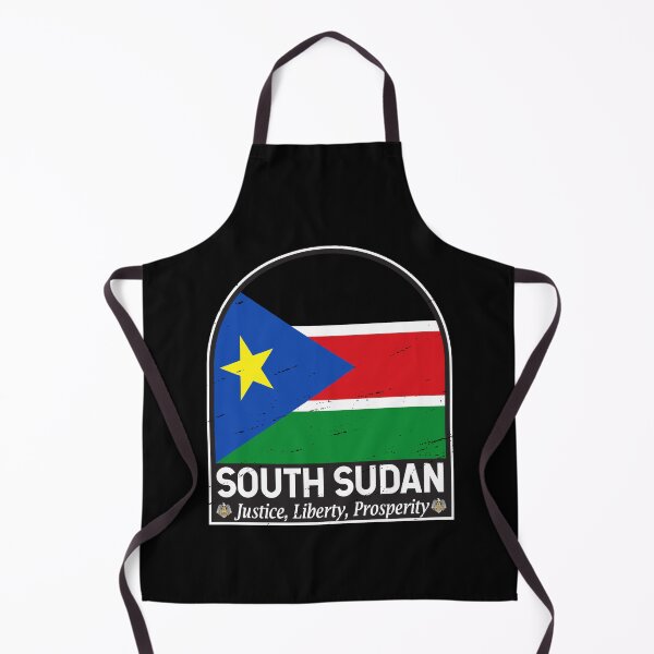 Item preview, South Sudan Flag Emblem Distressed Vintage designed and sold by KrisSidDesigns.