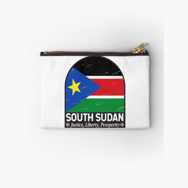 Item preview, South Sudan Flag Emblem Distressed Vintage designed and sold by KrisSidDesigns.