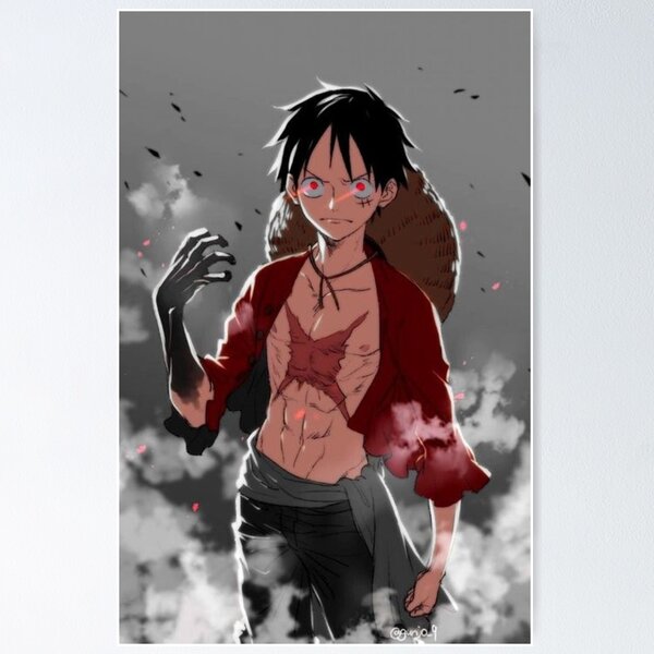 One Piece - Luffy in Wano Artwork Poster Emoldurado, Quadro em