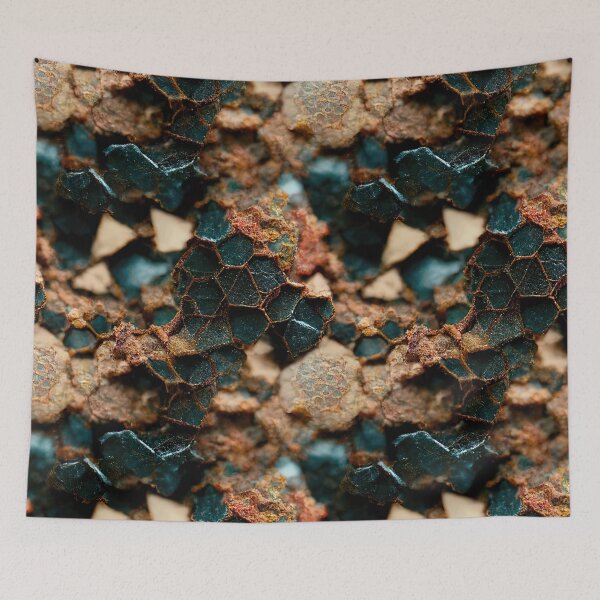 Item preview, Encrusted surface with strange geological structures designed and sold by Stepan Melnikov | Midpatterns.