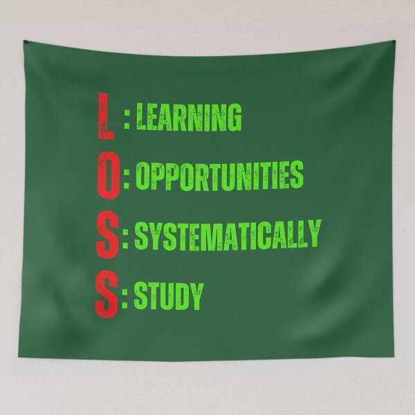 Item preview, L.O.S.S - Learning Opportunities Systematically Study , ACRONYM STYLED affirmation TSHIRTS AND STICKERS  designed and sold by Pugnaciousprint.
