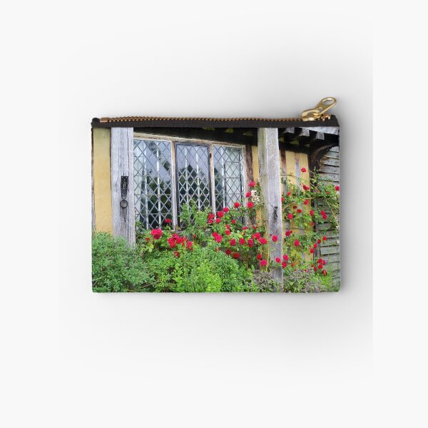 Item preview, Red Roses Around an Old Leaded Window  designed and sold by hootonles.
