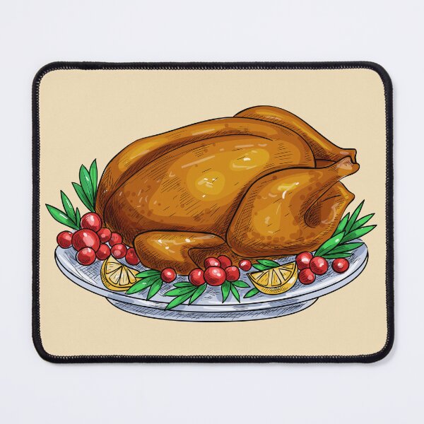 Item preview, Roast Turkey with Cranberry and Orange Glaze designed and sold by Alicia Chee.