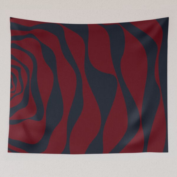 Item preview, Ebb and Flow 4 - Deep Red and Dark Blue designed and sold by LAEC-Shop.