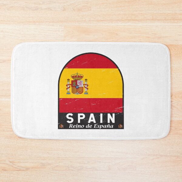 Item preview, Spain Flag Emblem Distressed Vintage designed and sold by KrisSidDesigns.
