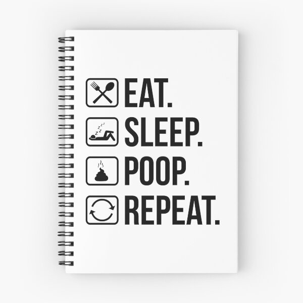 Item preview, eat sleep poop repeat  designed and sold by sweary12.
