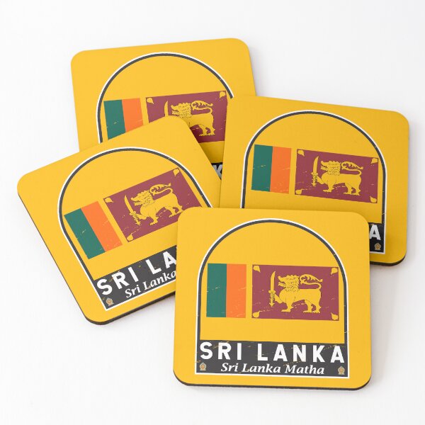 Item preview, Sri Lanka Flag Emblem Distressed Vintage designed and sold by KrisSidDesigns.