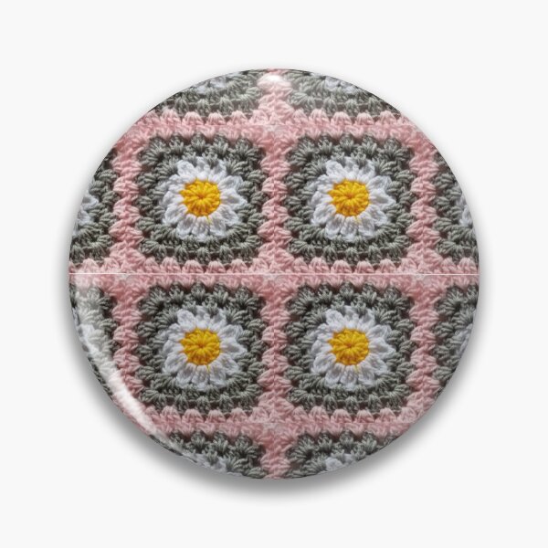 Item preview, Crochet Granny Square Daisy flower designed and sold by Sasidenidesign.