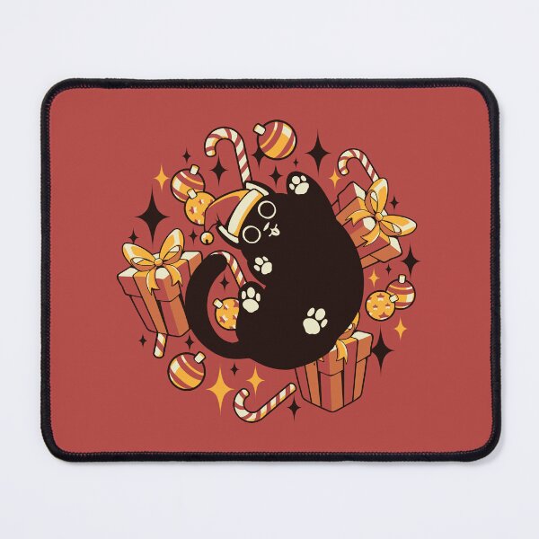 Item preview, Xmas Kawaii Black Kitten by Tobe Fonseca designed and sold by Tobe Fonseca®.